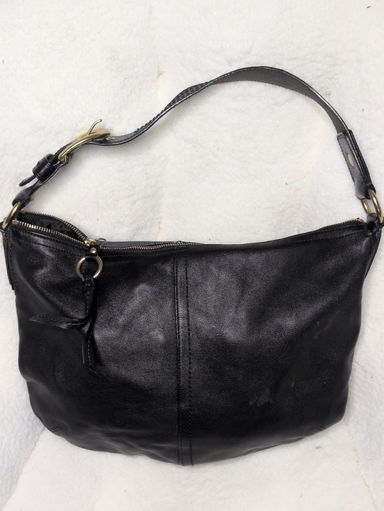 Coach Handbags - Coach Vintage Classic Soft Black Leather Hobo Large Shoulder Bag